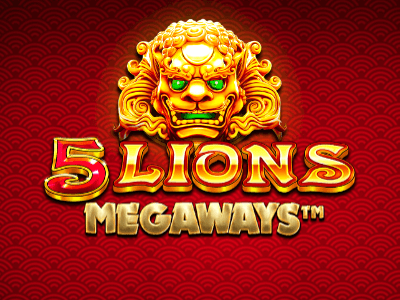 Pantalla del modo demo de 5 Lions Megaways con créditos virtuales y todos los controles del juego